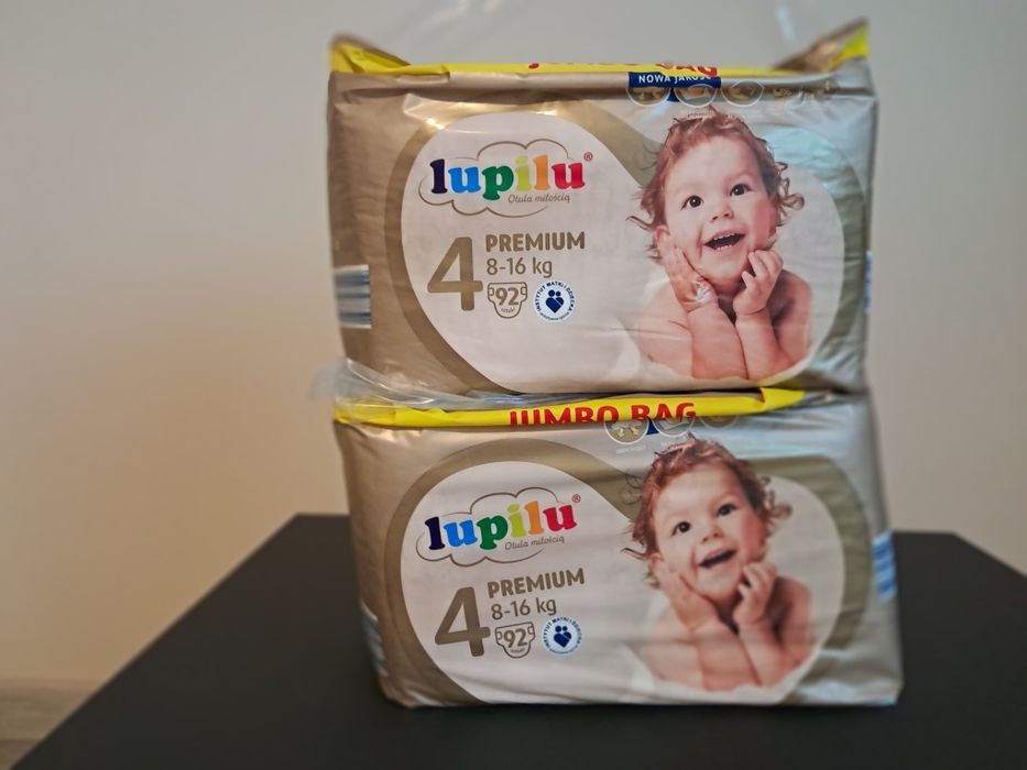 2x Lupilu Premium rozm.4 (8-16 kg), Jumbo Bag, Pieluchy, Pampersy