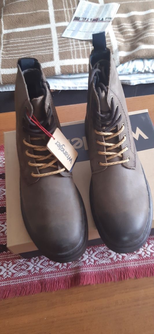 Buty sznurowane Wrangler STONER- Skóra- Zimowe