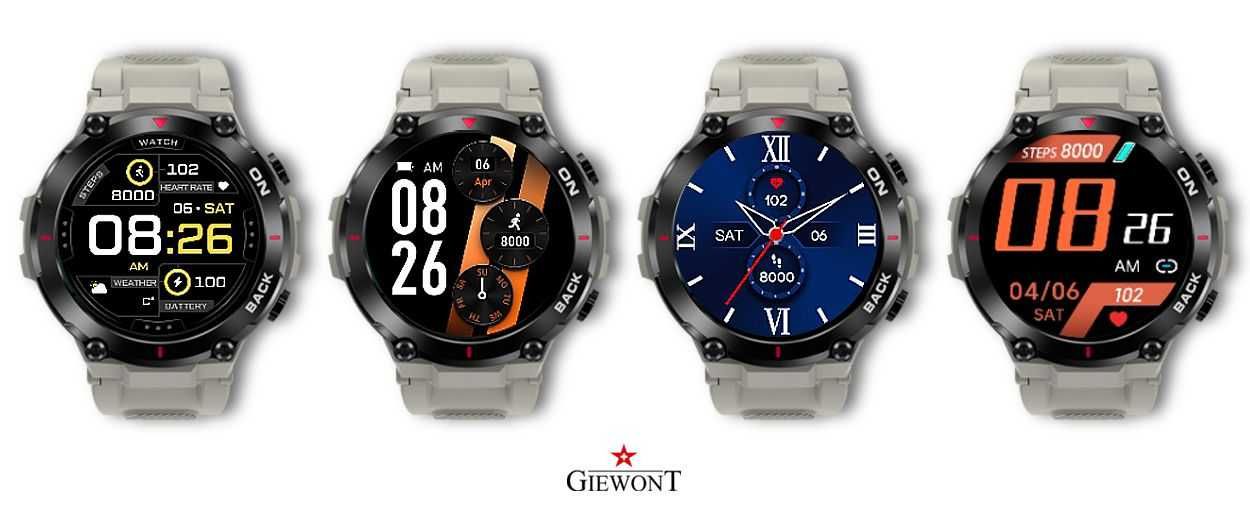 Smartwatch Giewont Pionier GPS GW460-3 - Light Stone GPS