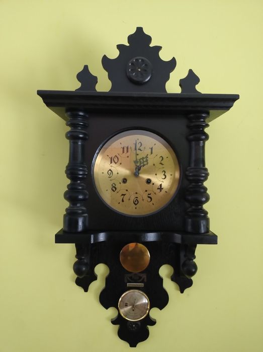 Zegar Metron czarny PRL