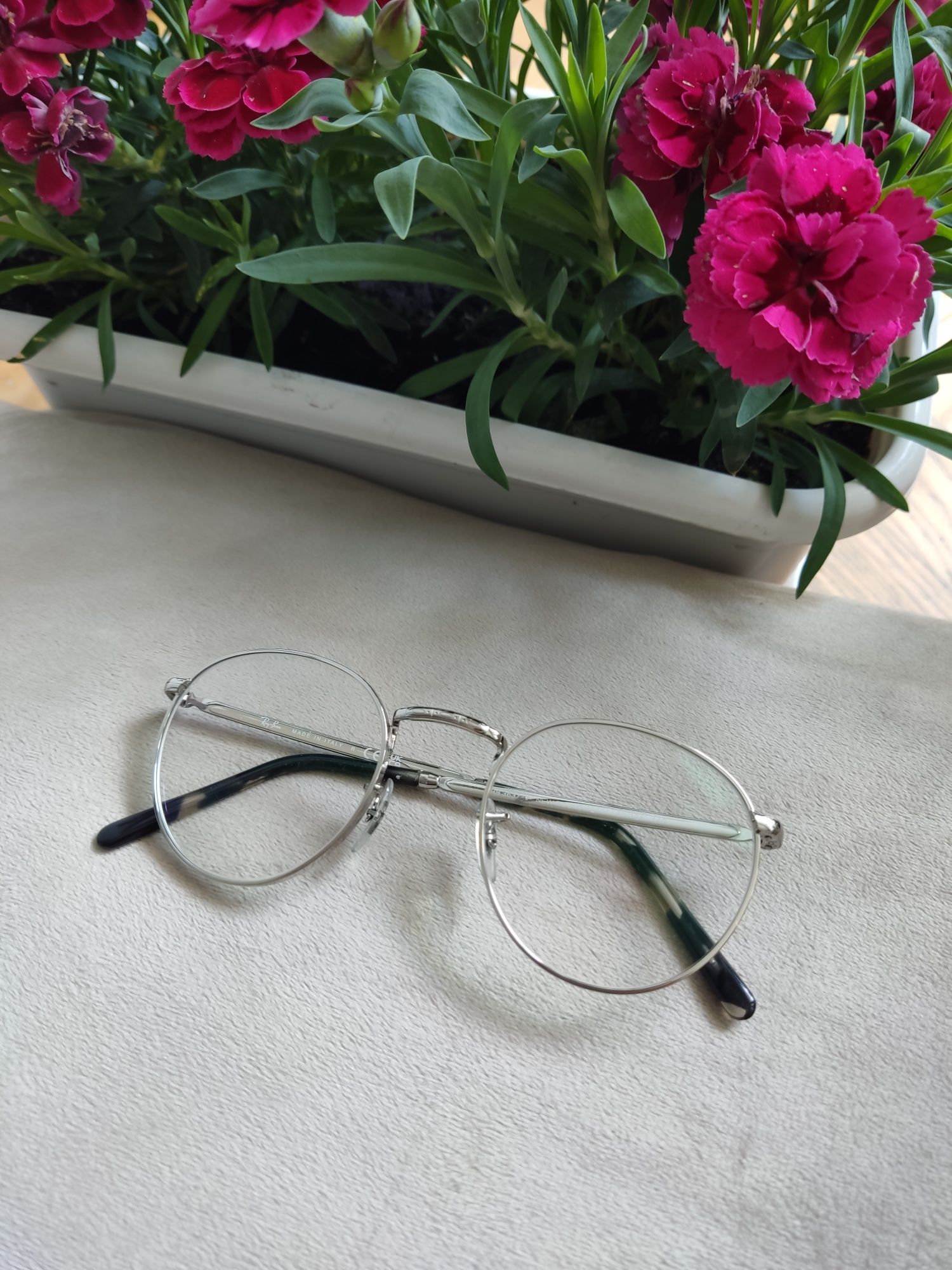 Oprawki Ray-Ban srebrne