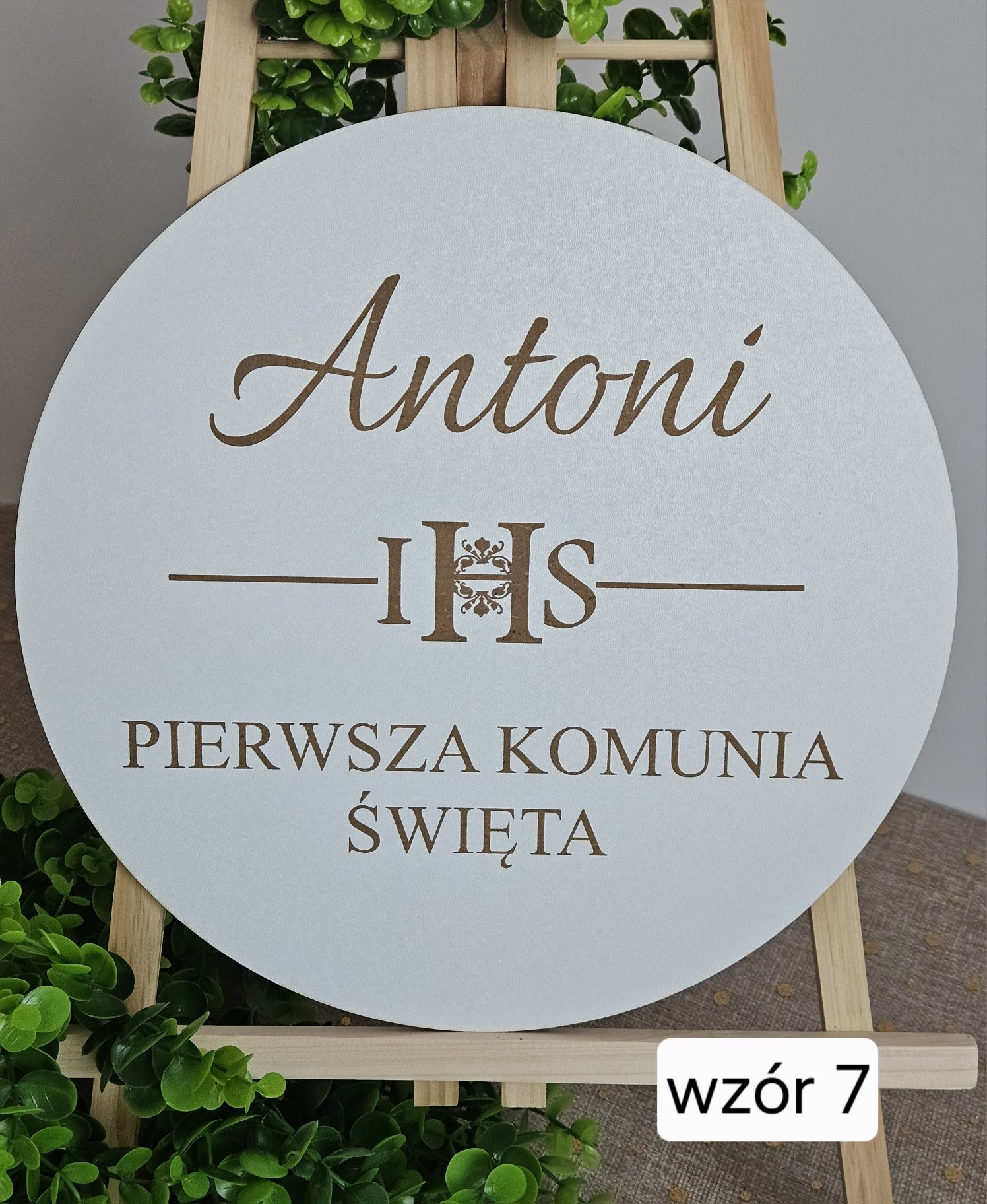 Tablica powitalna na I Komunię Świętą  dekoracja