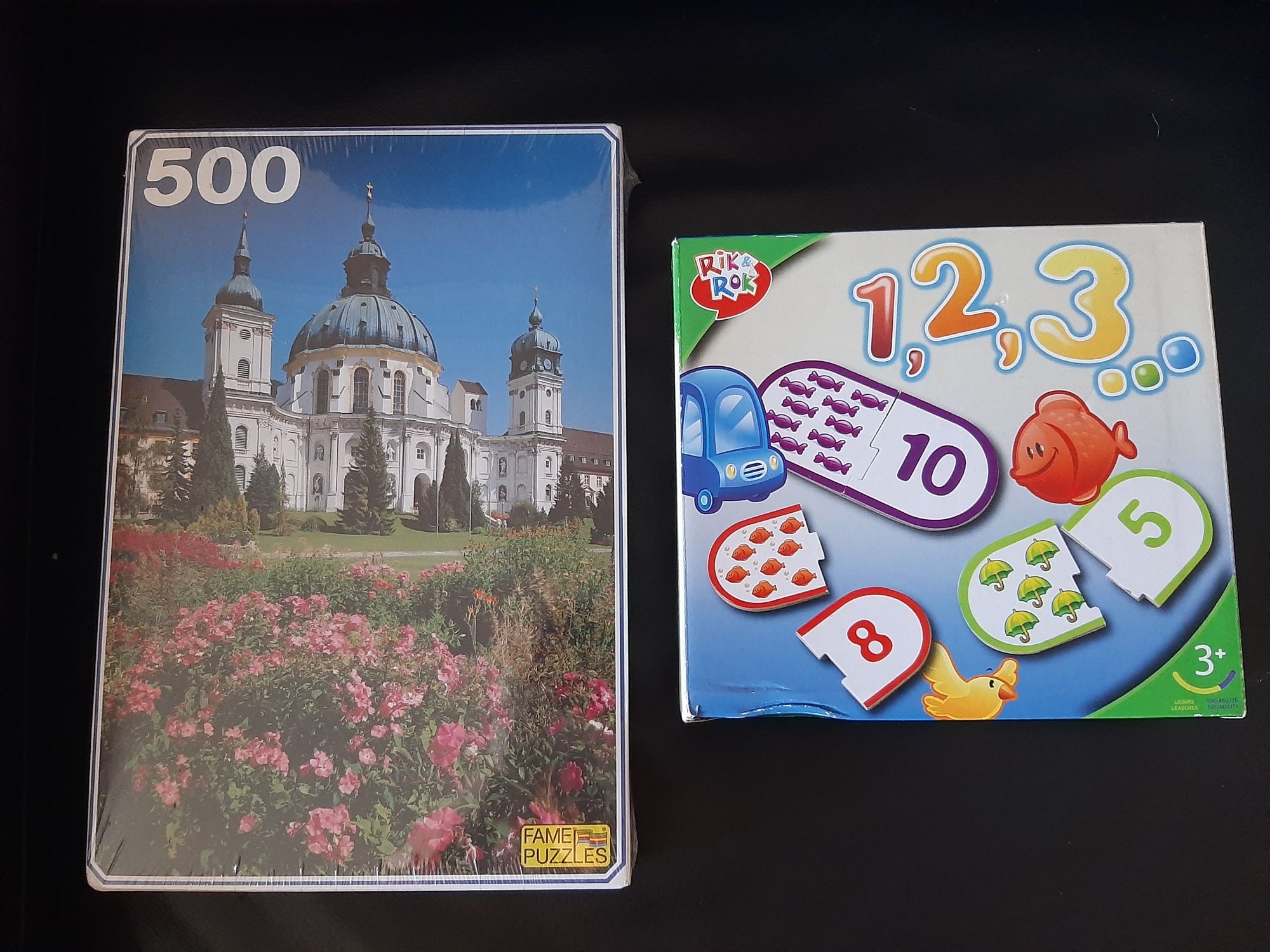 Puzzle 500 peças Didáticos  cores números