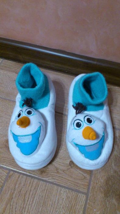Тапочки детски Шкарпетки Носки Disney замерзший снеговик сніговик Olaf