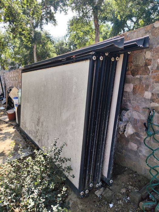 Placas para teto de pérgola alumínio lacado ral7016