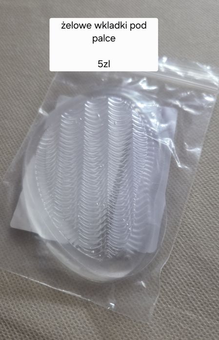 Żelowe wkładki pod palce do butów