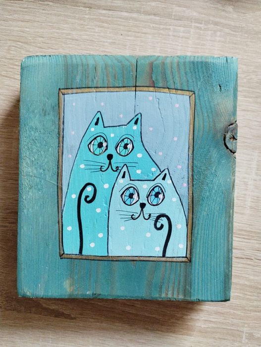 Rękodzieło. Malowane na drewnie.