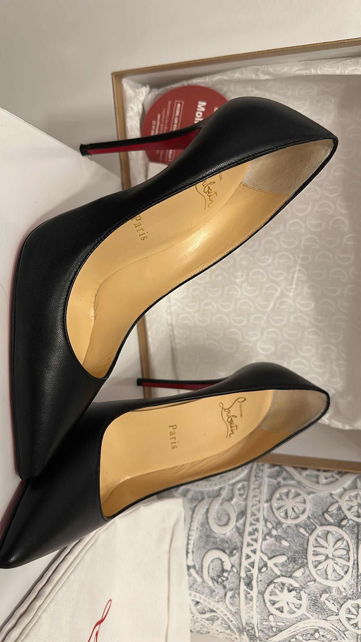 Szpilki Christian Louboutin Kate 10 Czarne Mat