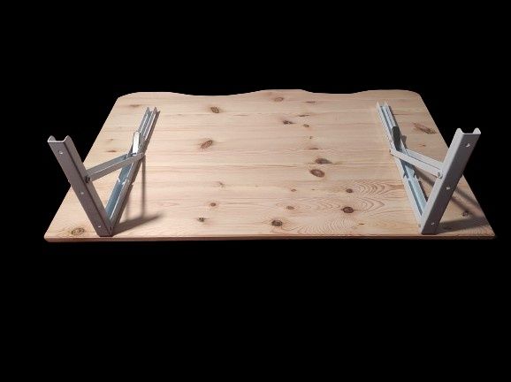 Mesa rebativel em madeira personalizável
