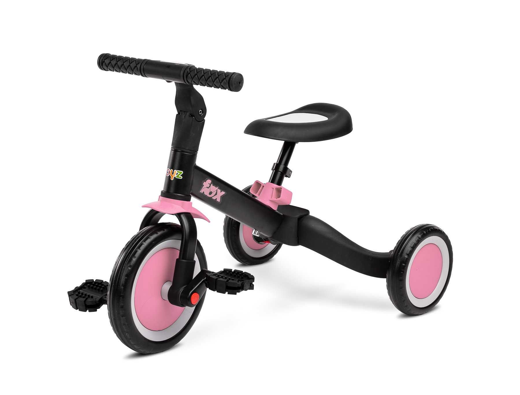 Toyz FOX rowerek biegowy 2w1 Różowy