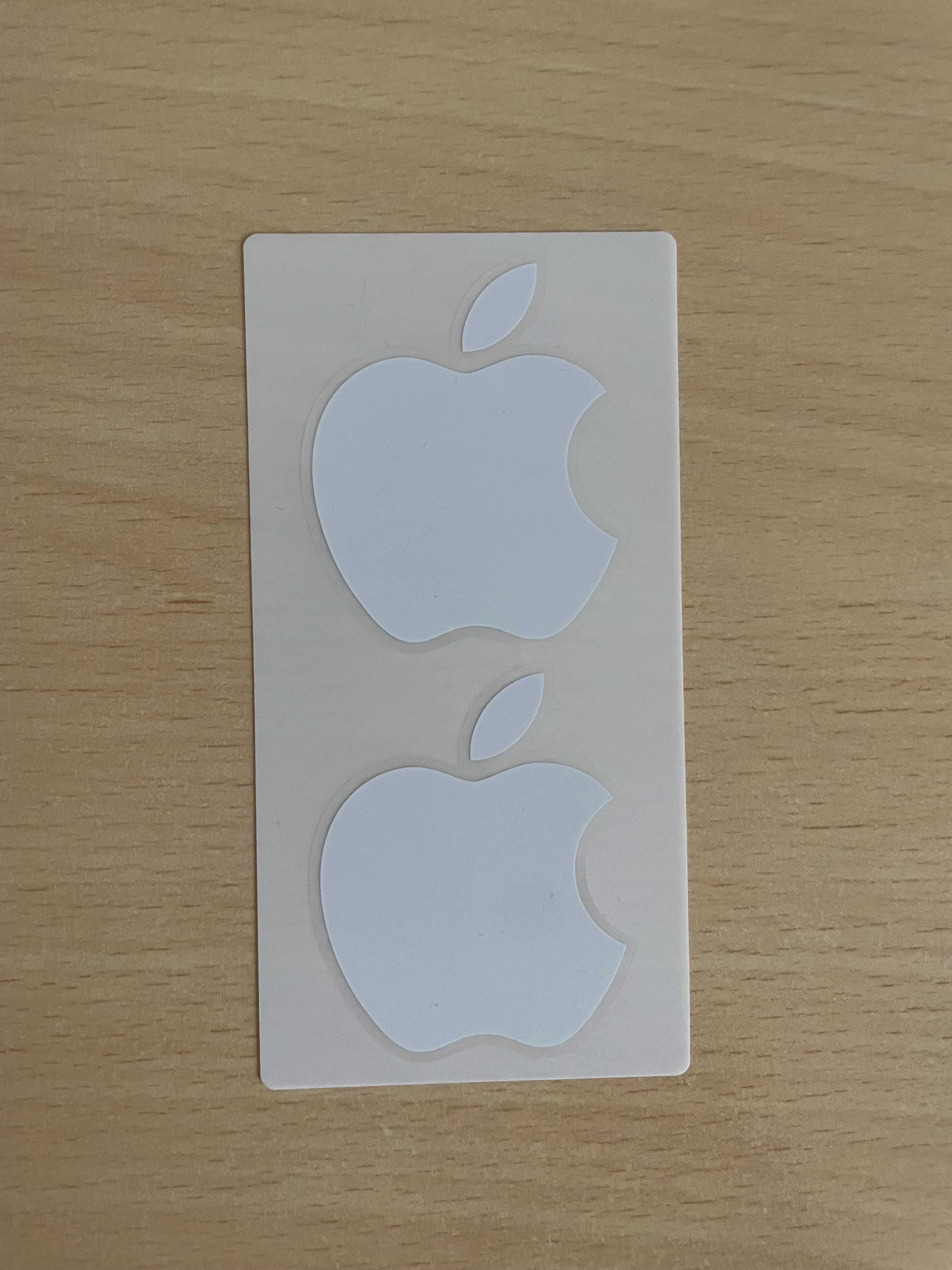 Naklejki logo Apple - biały