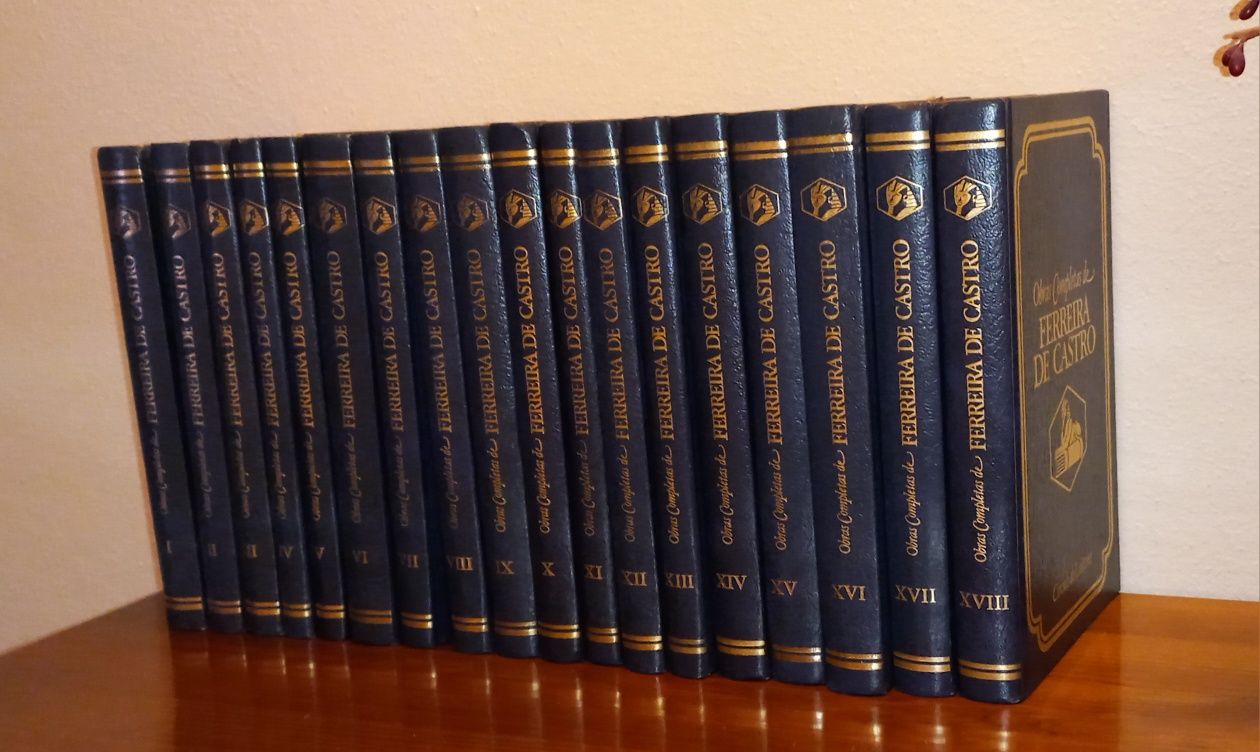 Coleção de 18 livros "Obras completas de Ferreira de Castro"