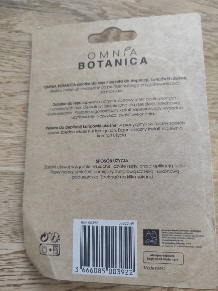 Zestaw zalotka plus pęseta Omnia Botanica