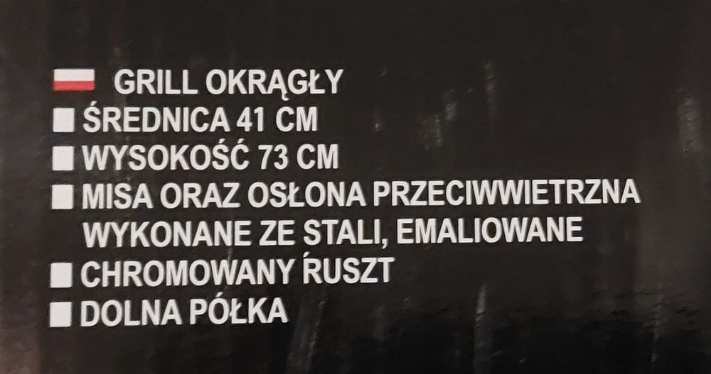 Grill okrągły 41cm