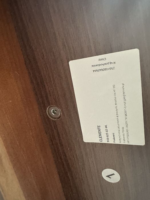 REZERWACJA Biurko toaletka clemente lectus brąz orzech
