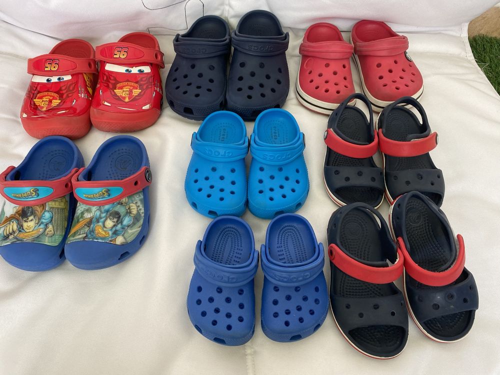 Crocs menino classico, sandalias, cars, super man