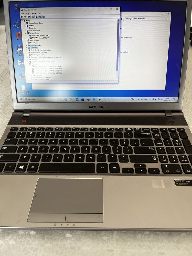 Laptop Samsung np 550 15”