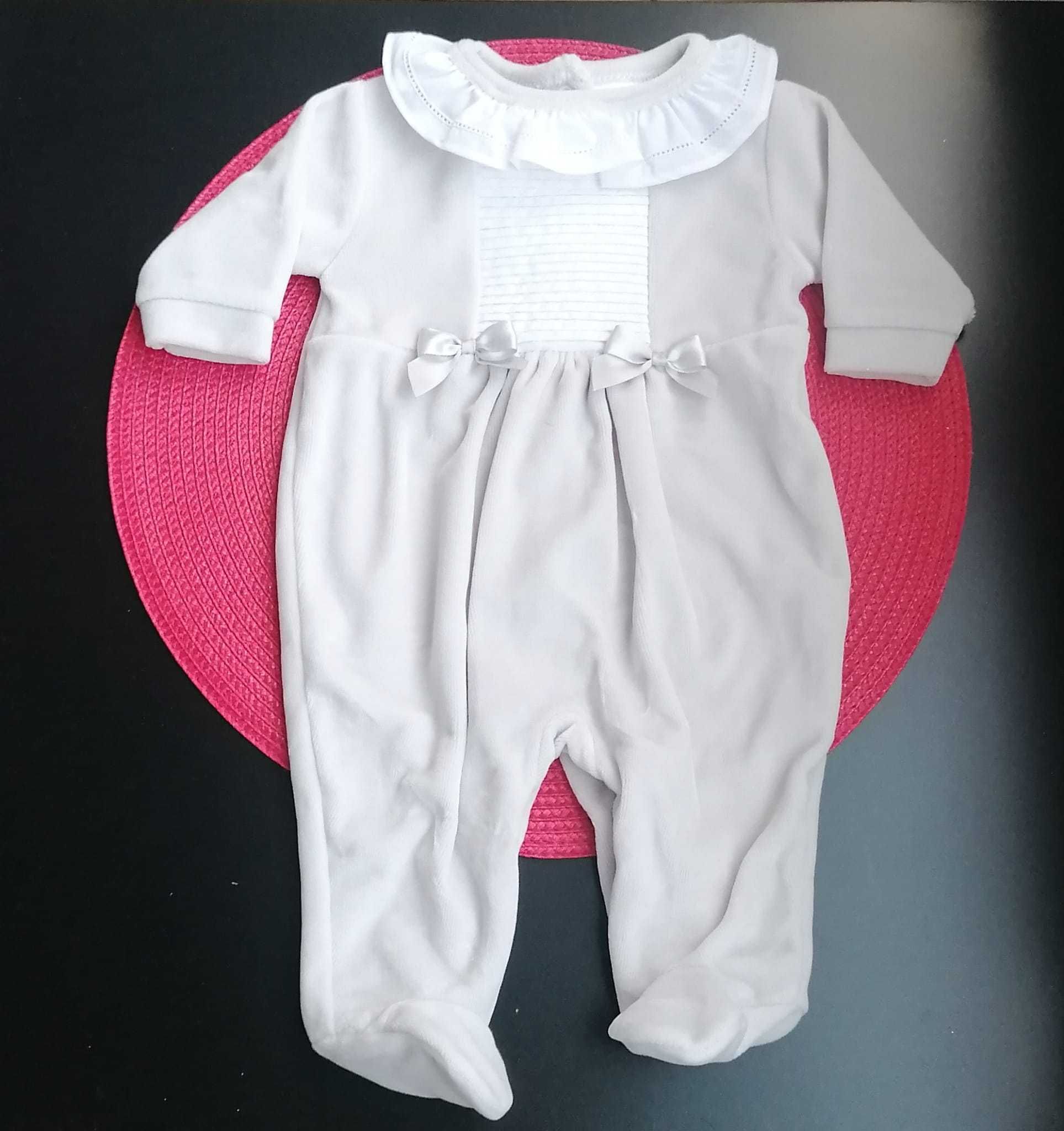 Babygrow cinza menina 2-3M