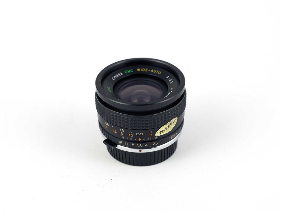 Objetiva Cobra 28mm f2.5 - montagem Olympus OM