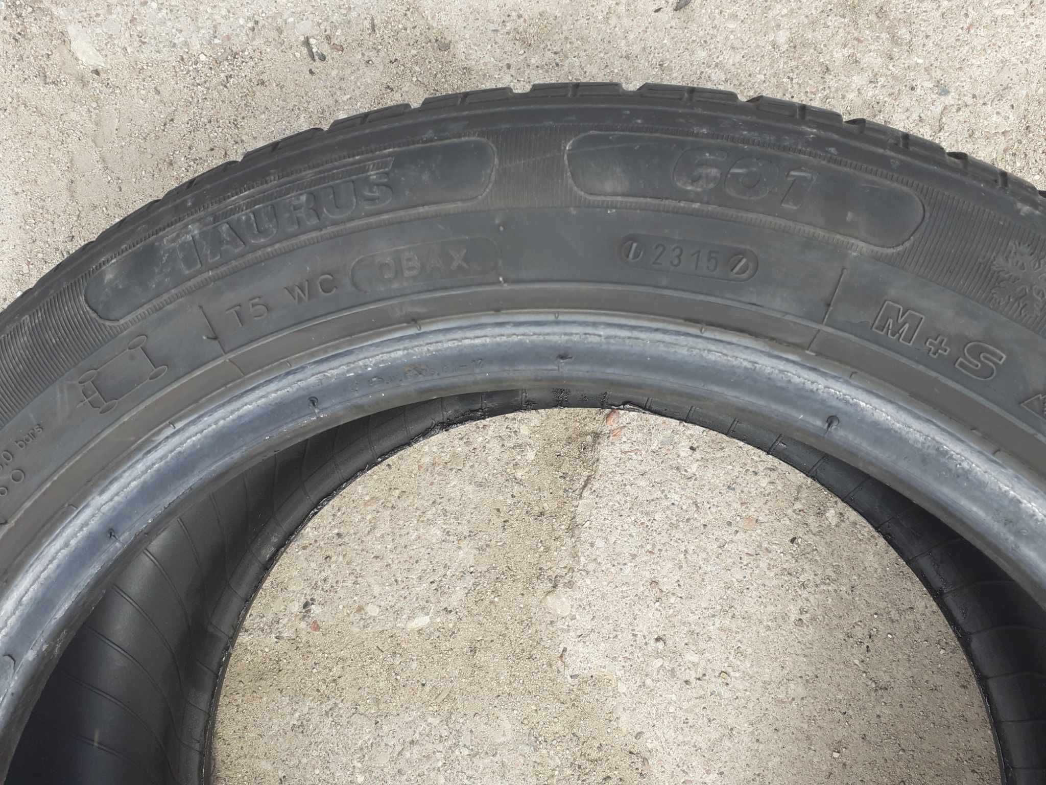 2x używane opony zimowe 205/55 R16 Taurus 5mm - możliwy montaż