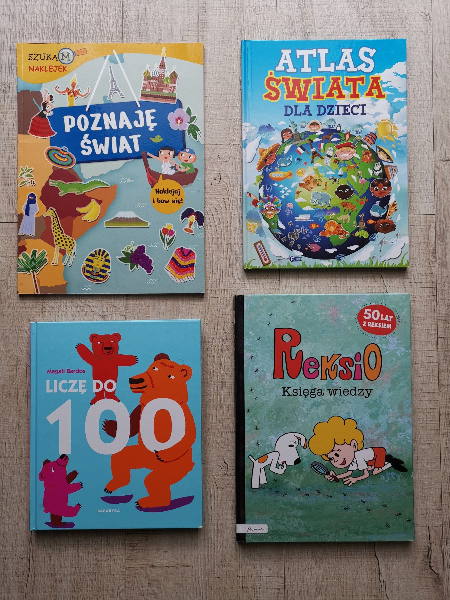 Książki edukacyjne dla dzieci Reksio Atlas