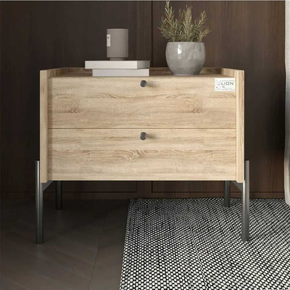 Прикроватная тумба Wood с 2 ящиками 500 х 400 х 440 мм