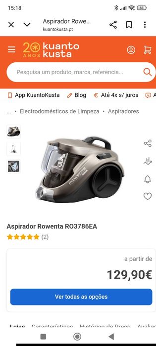 Aspirador Rowenta RO3786EA cyclonic 3A