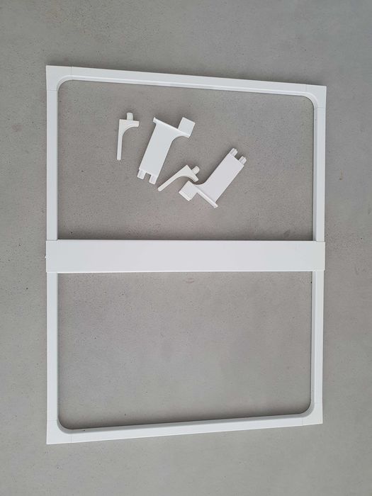 Ikea HÅLLBAR, Rama wspier do kosza na segreg, biały, 60 cm