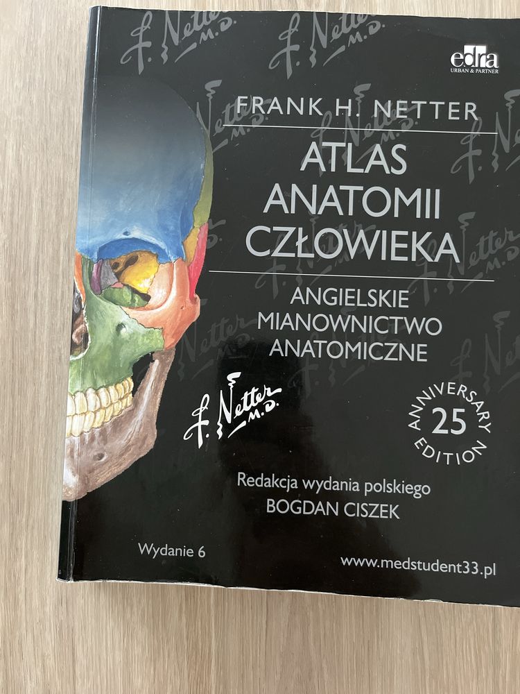 Atlas anatomii czlowieka Netter angielskie mianownictwo