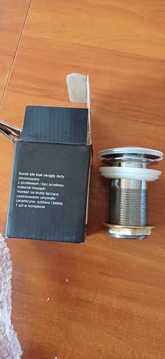 Nowy korek klick klack do umywalki i bidetu