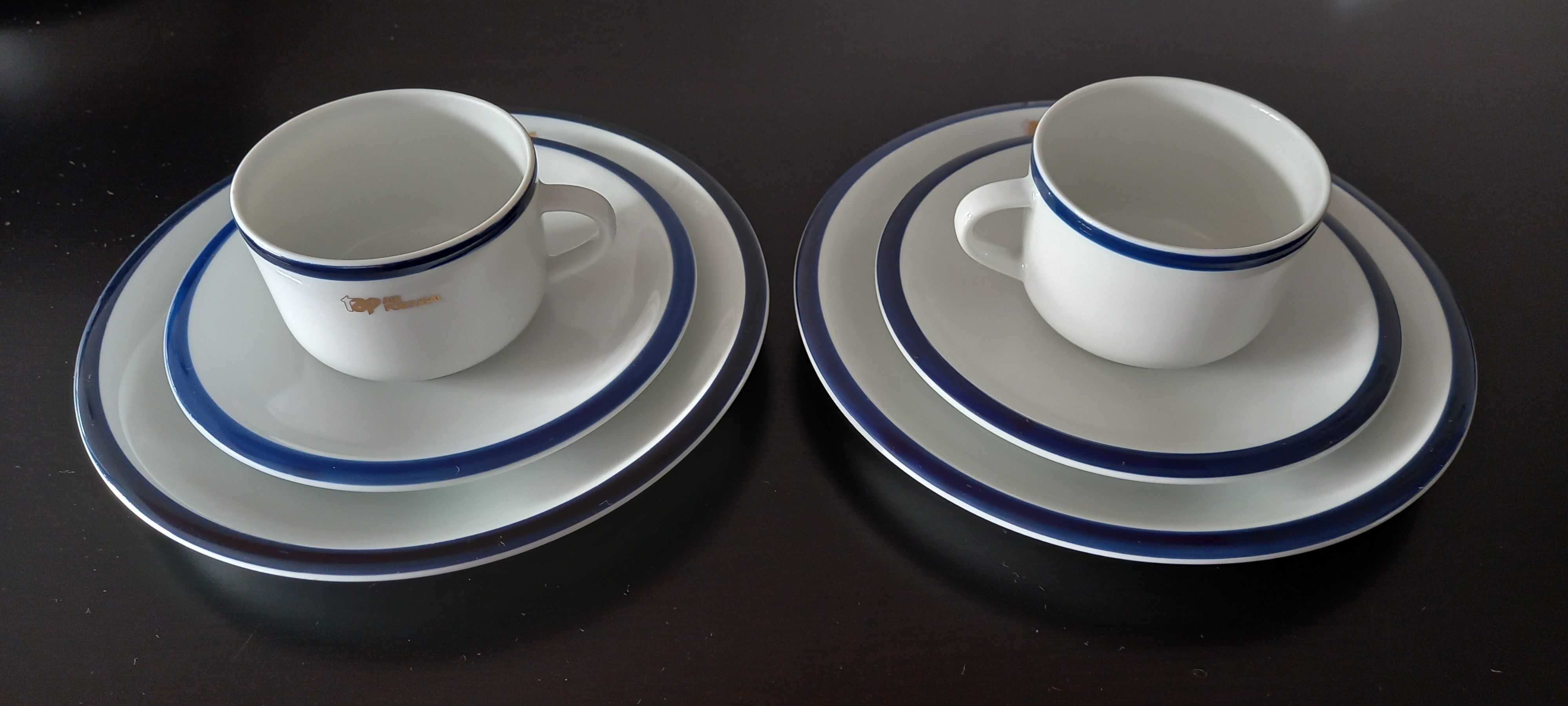 Loiça Vintage Nova em Porcelana Spal com Logótipo TAP - Conj. Café/Chá