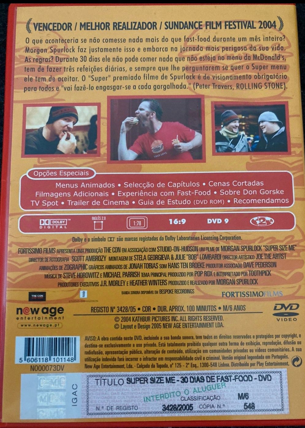 DVD 30 dias de fast food