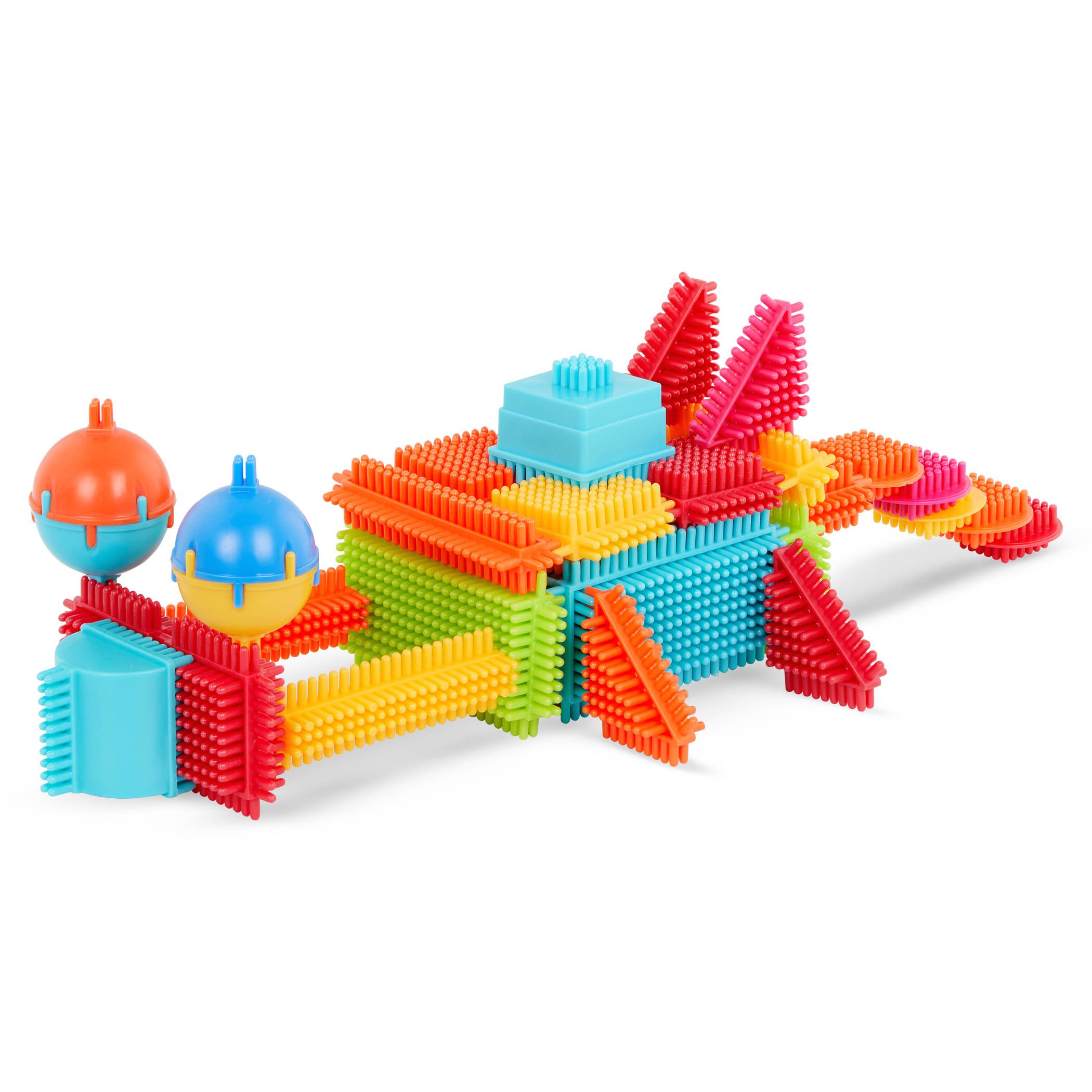 Klocki Jeżyki- 80 elementów w słoju-Bristle Blocks in Jar