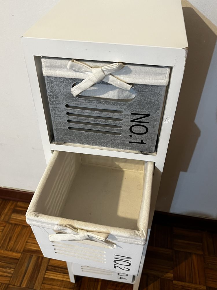 Modulo Em Madeira com 4 Gavetas