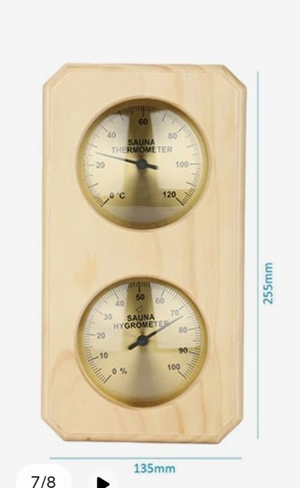 Termometr do sauny higrometr drewno wilgotnościomierz sauna