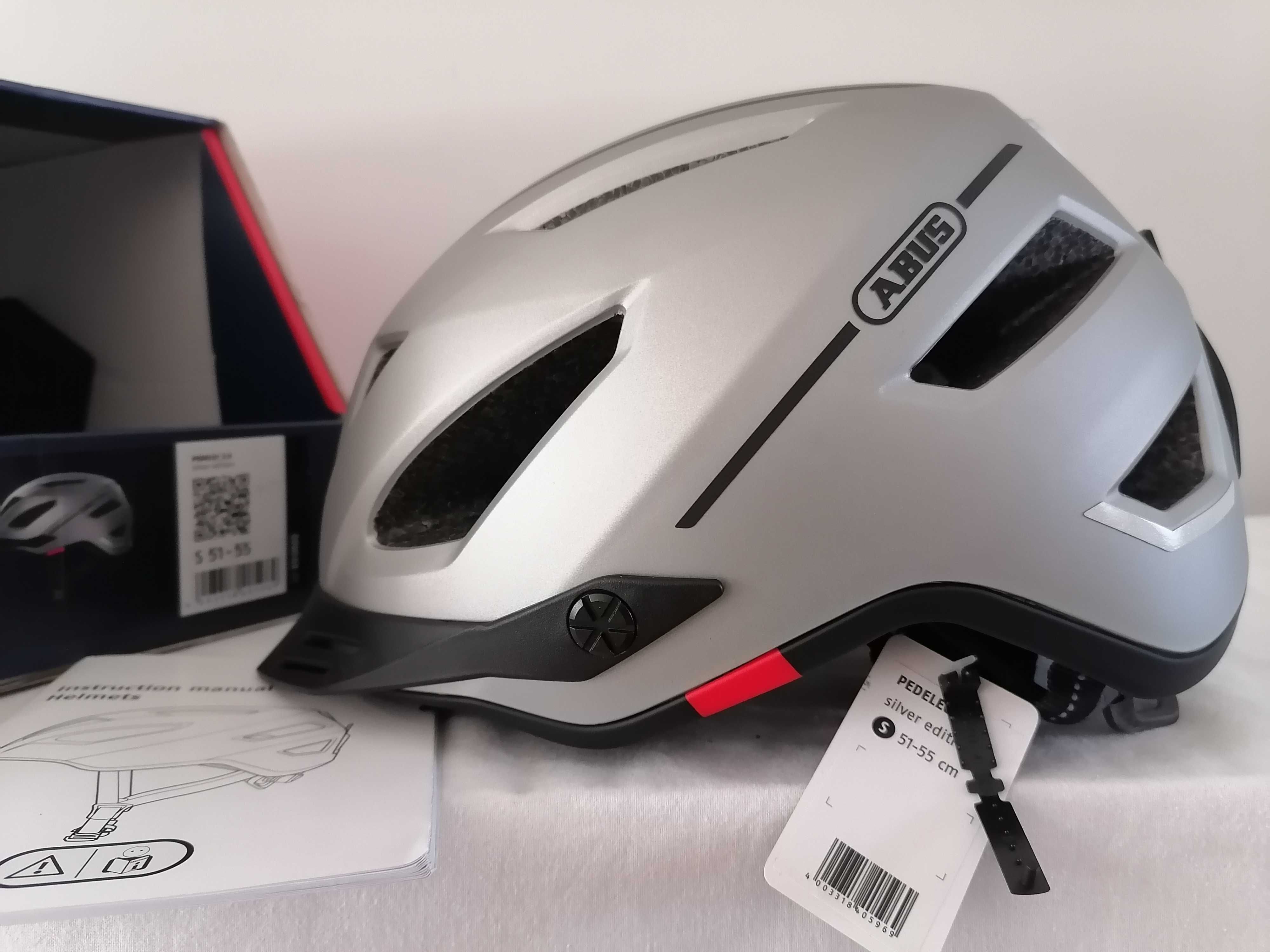 Kask rowerowy Abus Pedelec 2.0 Silver Edition S 51-55cm