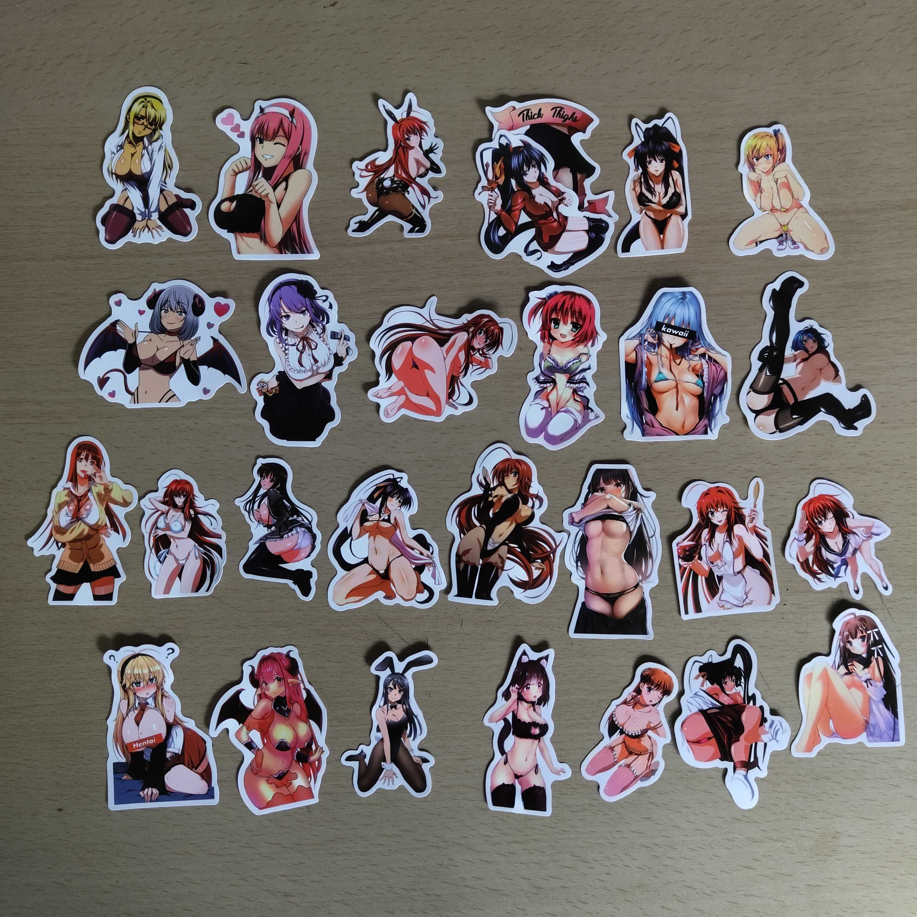 100 Autocolantes  Stickers Waifu
