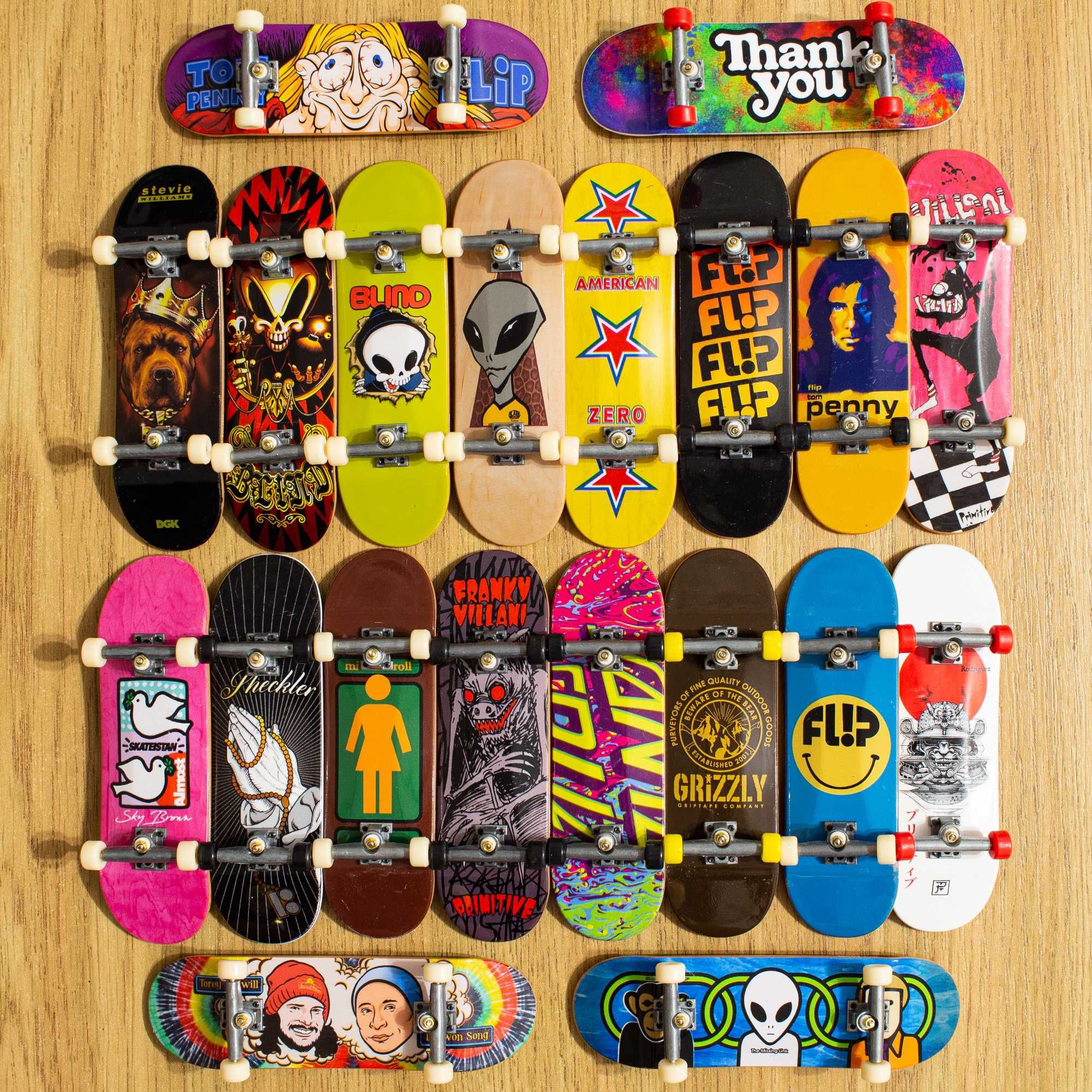 Фінгерборд Tech Deck Spin Master 30мм Santa Cruz, Zero, DGK, Blind