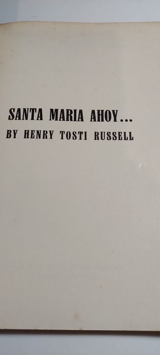 Santa Maria Ahoy - Henry Tosti Russell