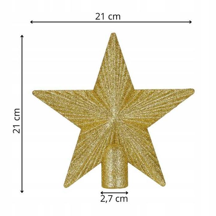 Sztuczna CHOINKA ja żywa gęsta 210cm ze stojakiem i gwiazdą PREMIUM