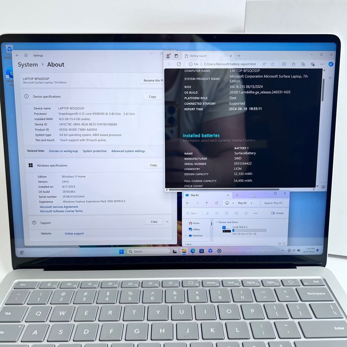 Microsoft Surface Laptop 7 Copilot+PC 13.8 X Elite/16/1TB Platinum