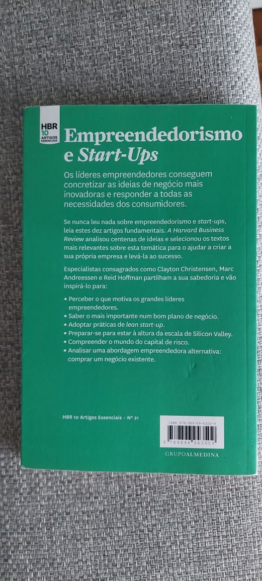 Livro Empreendedorismo  e start ups