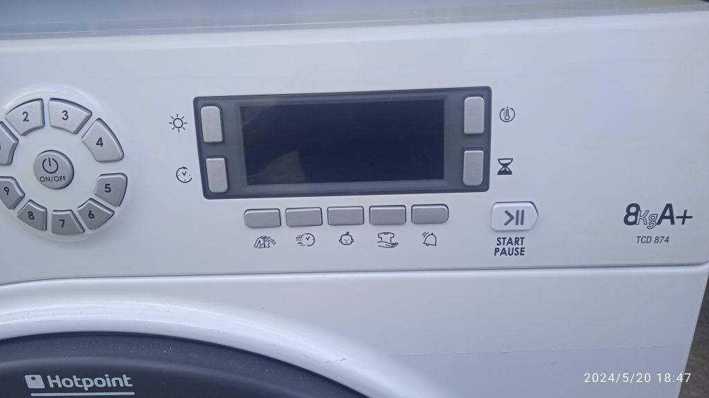 Máquina de secar roupa Hotpoint Ariston de 8 kg de bomba de calor