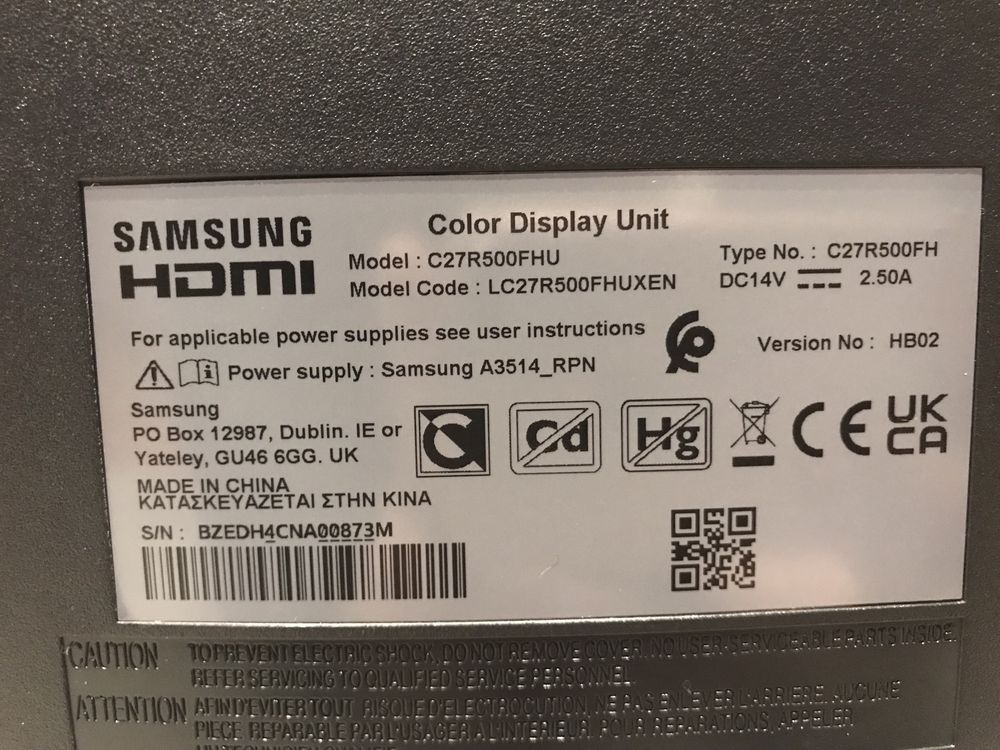 Monitor Samsung 27 cali