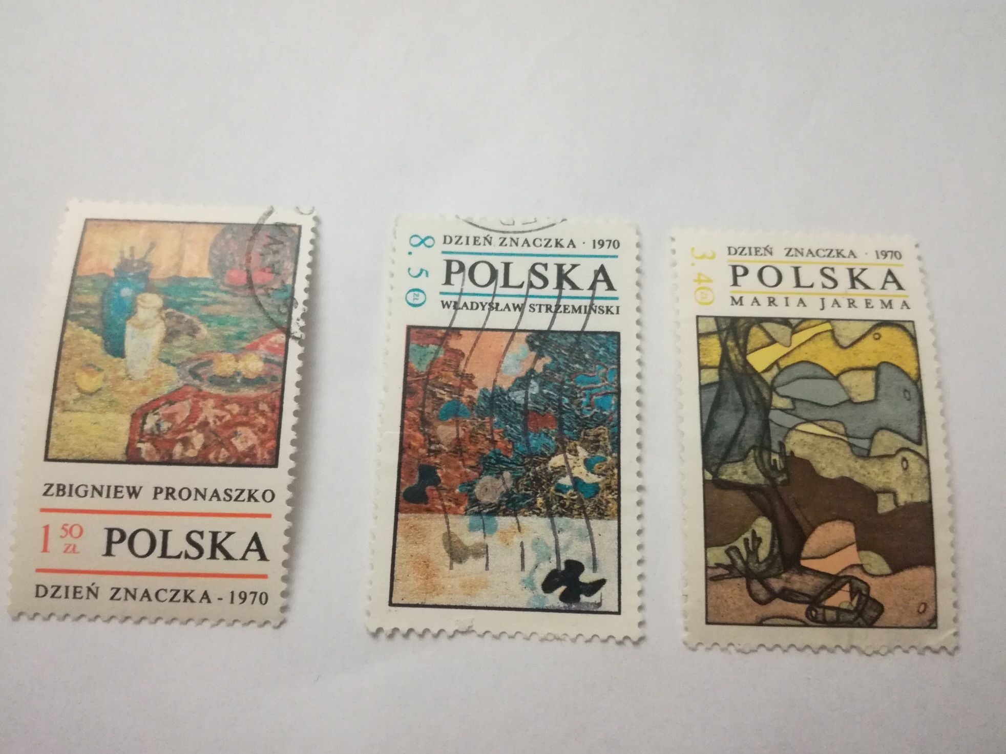znaczek 1970 dzień znaczka malarstwo polskie znaczki skasowane