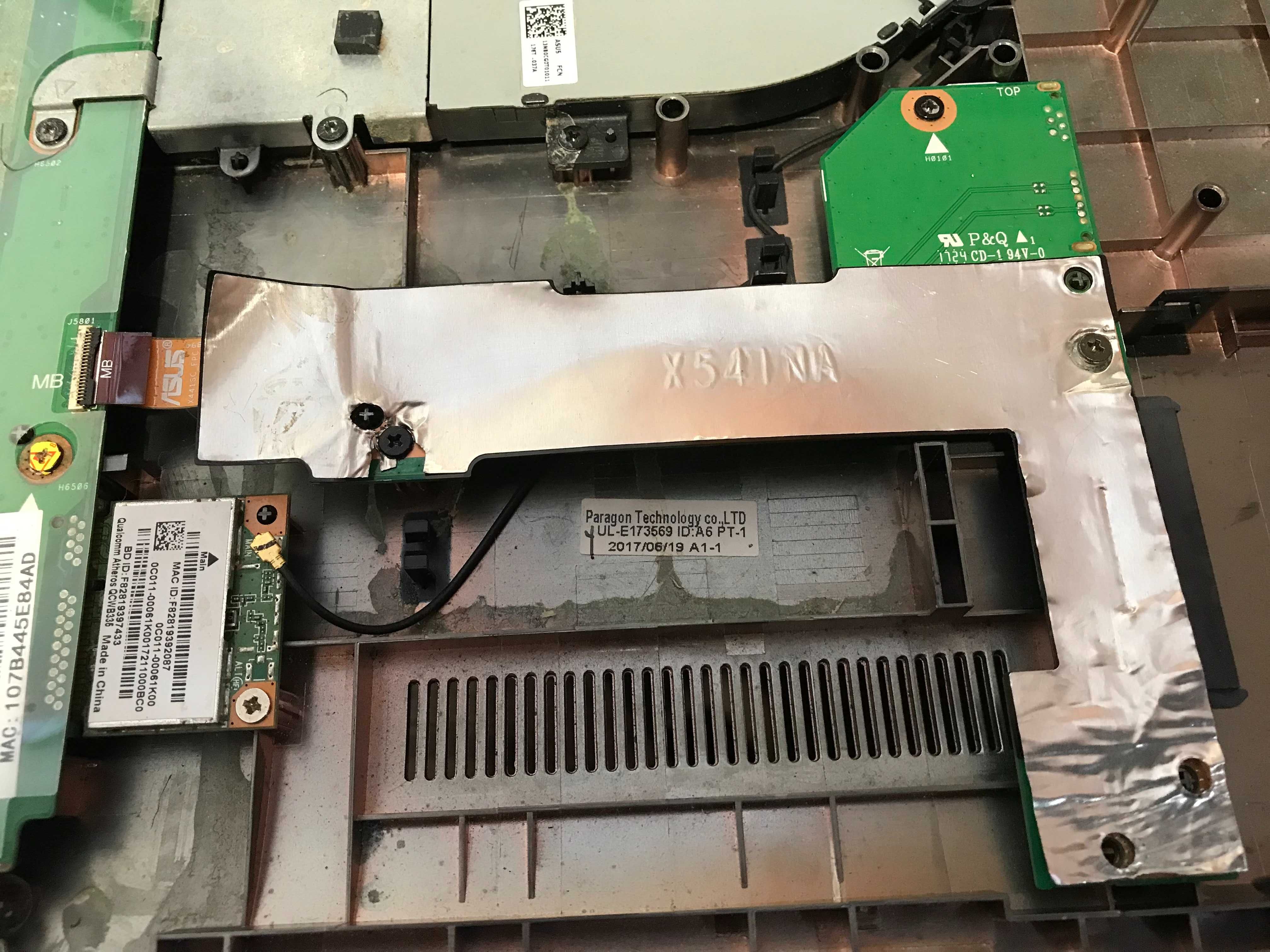 portátil Asus F541N - peças