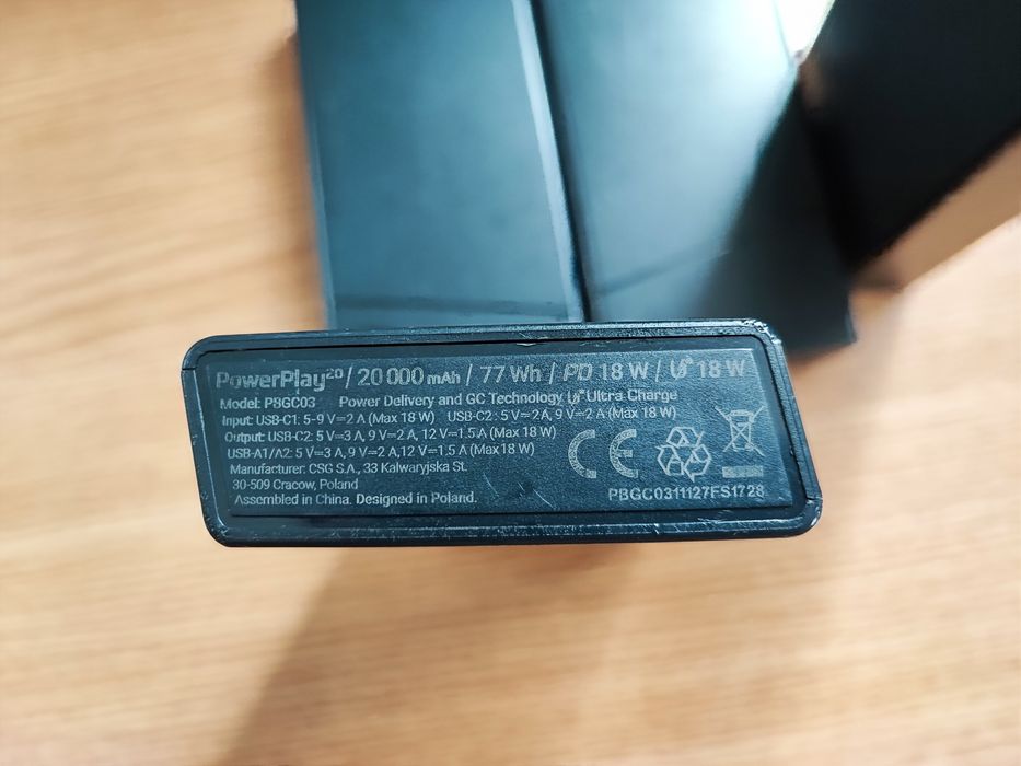 Шикарний павербанк greenCell 20000,з швидкою зарядкою.. 20 000mAh/Gre