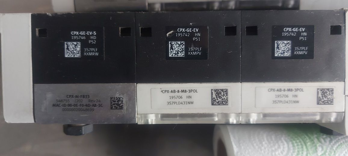 4× Wyspa elektrozaworów Festo CPX-GE-EV-S/EV MPAL-VI