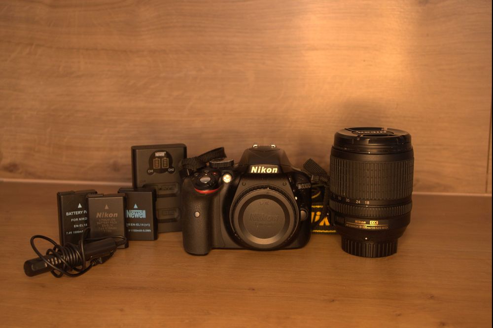 Nikon d3330 Niski Przebieg + Nikkor 18-105mm