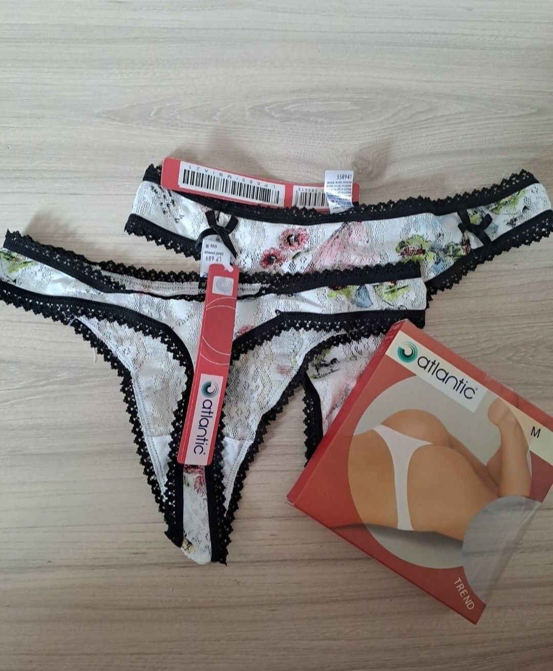 Stringi damskie Atlantic, rozmiar M, 2PACK